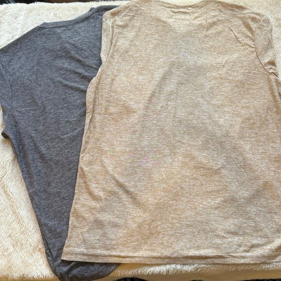 Lot of 2 nwt Bruno Milano Supersoft Henley Shirts – Gray & Eye Beige Men’s Large - Picture 2 of 9